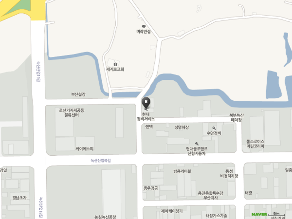 현대정비써비스(주) 약도