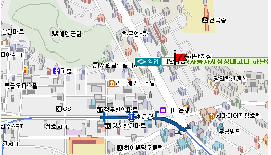 (주)르노삼성자동차 하단점 약도