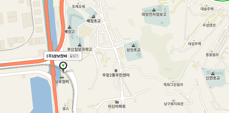 (주)삼보정비 약도