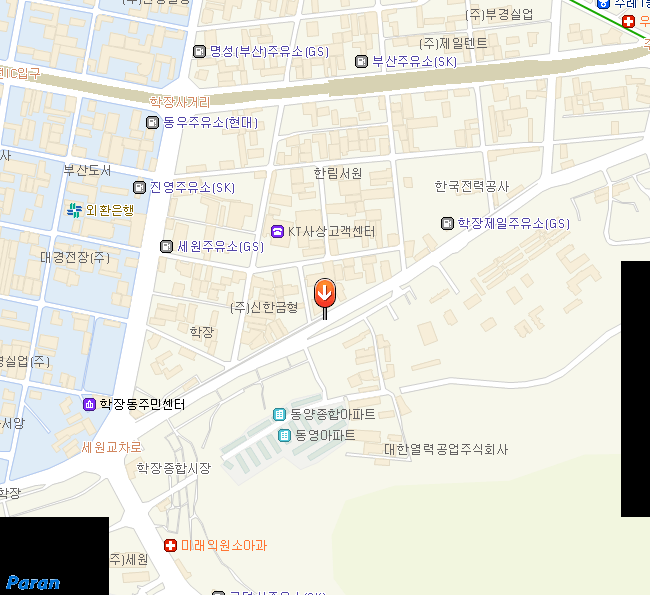 르노삼성자동차 사상정비사업소 약도
